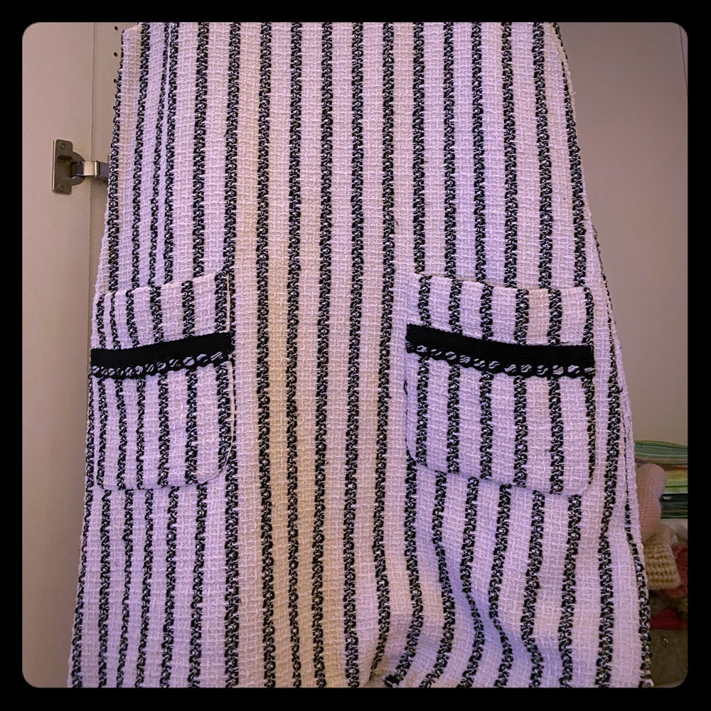 Zara tweed black & white short dress